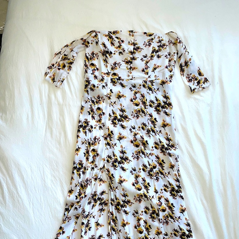 Flynn Skye Bardot Floral Maxi Dress